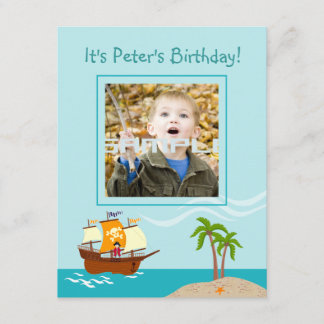 Piratenkindergeburtstags-Party Einladung