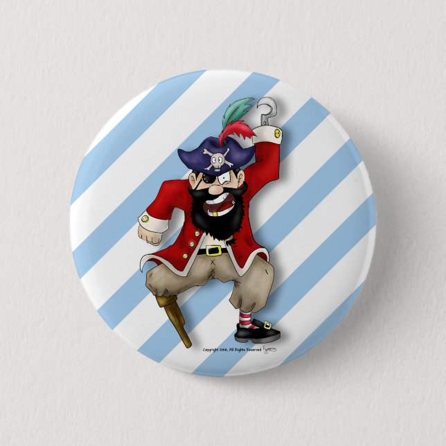 Piratenknopf Button (Vorderseite)