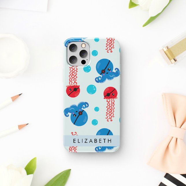 Piratenkopus, Piratenquallen, Meer, Ihr Name Case-Mate iPhone Hülle (Von Creator hochgeladen)