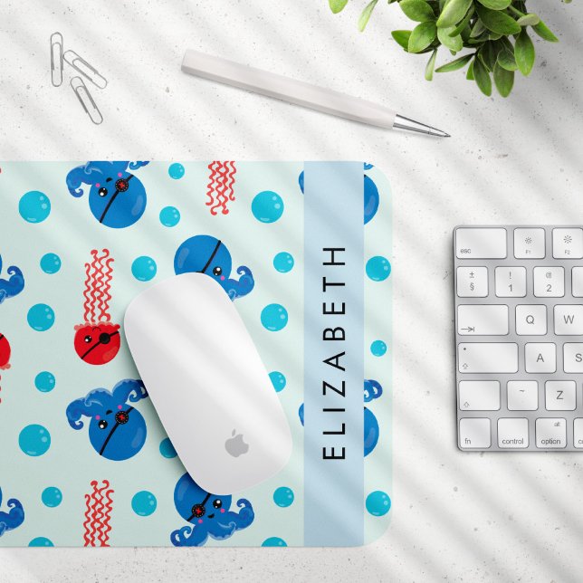 Piratenkopus, Piratenquallen, Meer, Ihr Name Mousepad (Von Creator hochgeladen)