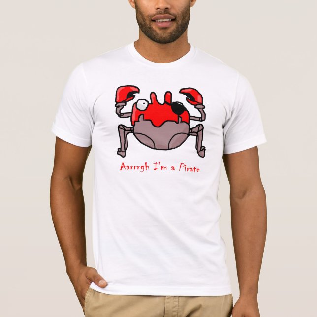 Piratenkrabbe T-Shirt (Vorderseite)