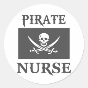 Piratenkrankheit Runder Aufkleber