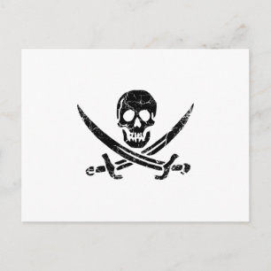 Piratenkreuz Postkarte