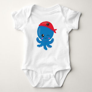 Piratenktopus, Niedlicher Kraken, kleiner Kraken Baby Strampler