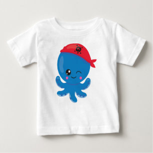 Piratenktopus, Niedlicher Kraken, kleiner Kraken Baby T-shirt