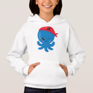 Piratenktopus, Niedlicher Kraken, kleiner Kraken Hoodie