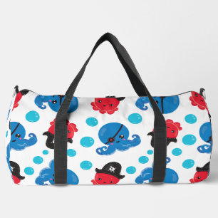 Piratenktopus, Octopusmuster, Meerestiere Duffle Bag