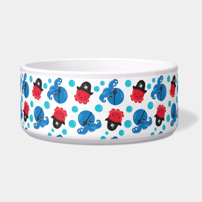 Piratenktopus, Octopusmuster, Meerestiere Napf (Vorderseite)