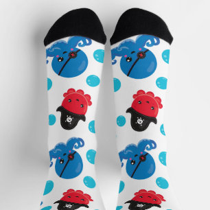 Piratenktopus, Octopusmuster, Meerestiere Socken