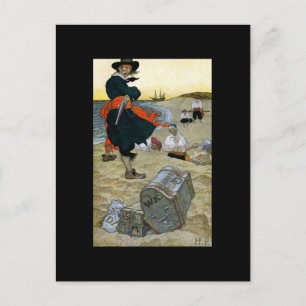 Piratenkunst Postkarte