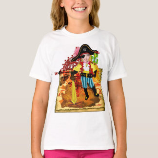 Piratenmädchen Foto T - Shirt
