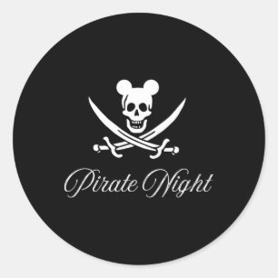 Piratennacht! Matching Family Cruise T-Shirts! Sku Runder Aufkleber