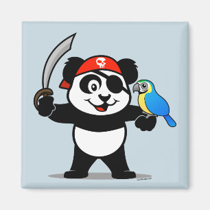 Piratenpanda Magnet