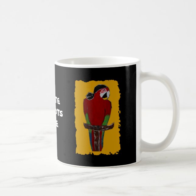 Piratenpapagei Kaffeetasse (Rechts)