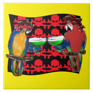 PIRATENPAPAGEIEN FLIESE