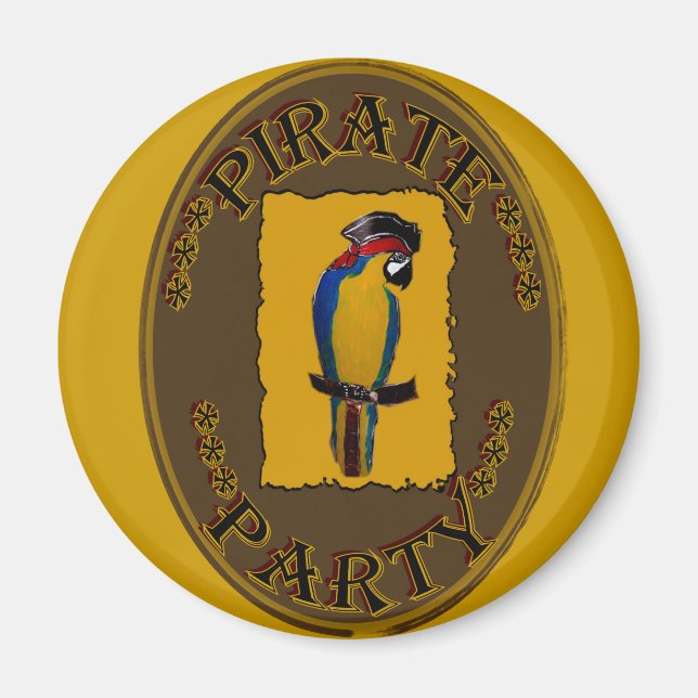PIRATENPARTEI MAGNET (Vorne)