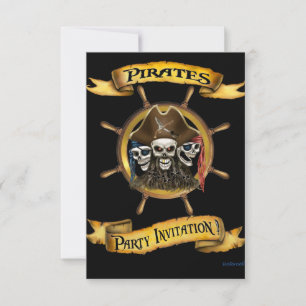 Piratenparty-Einladung Einladung