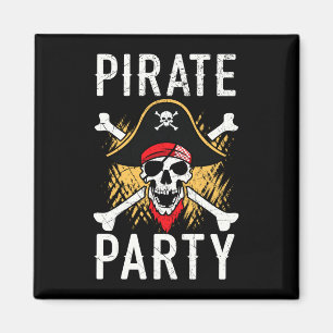 Piratenparty für Männer, karibischer Piratenliebha Magnet