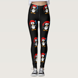 Piratenpinguin und Papagei Leggings