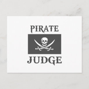 Piratenrichter Postkarte