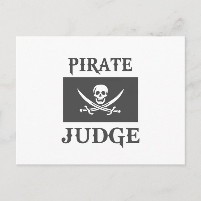 Piratenrichter Postkarte (Vorderseite)