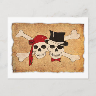 Piratenrolle Postkarte