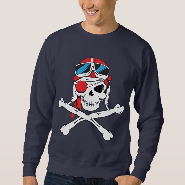 Piratensauge/Augenpflaster Sweatshirt (Vorderseite)
