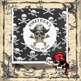 Piratenschädel BIRTHDAY Serviette