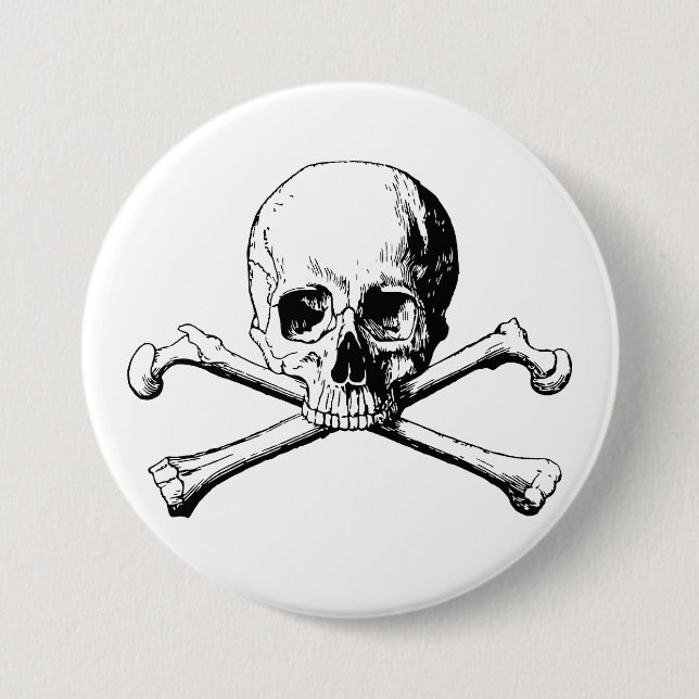 Piratenschädel Button (Vorderseite)