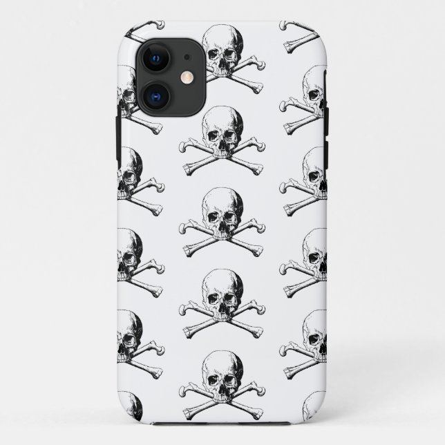 Piratenschädel Case-Mate iPhone Hülle (Rückseite)