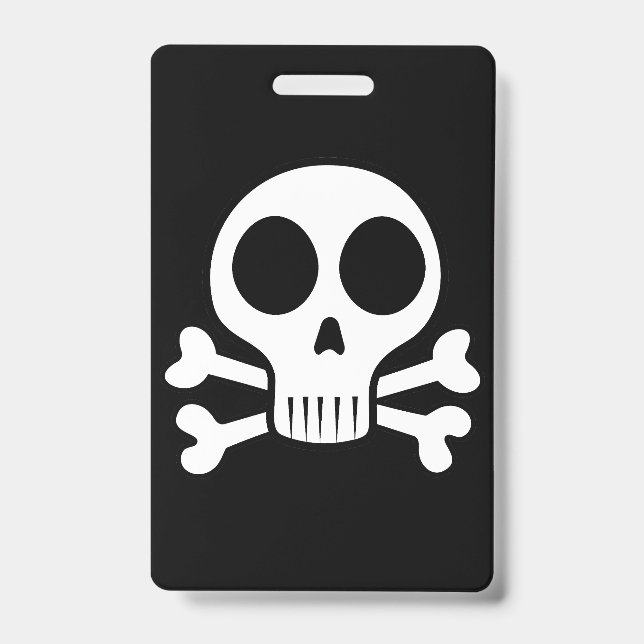 Piratenschädel-Design Ausweis (Vorderseite)