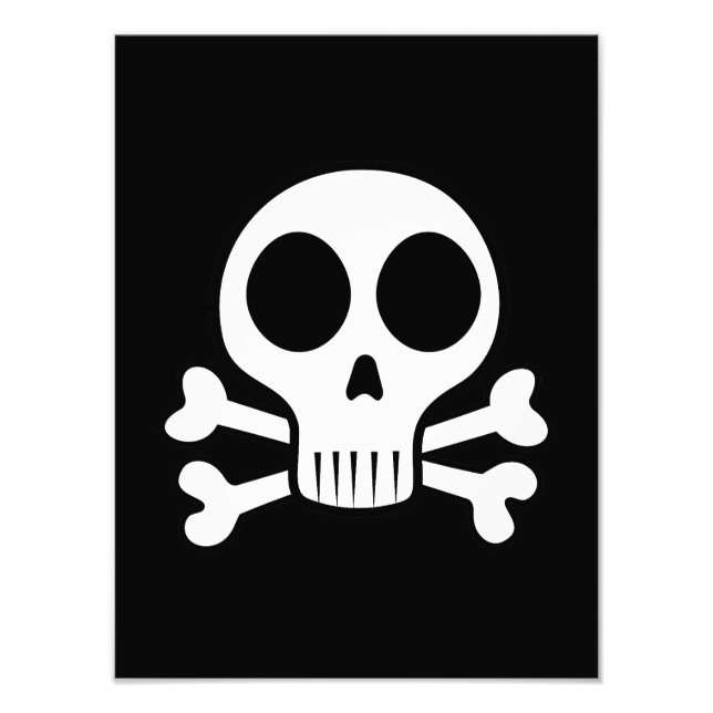 Piratenschädel-Design Fotodruck (Vorne)