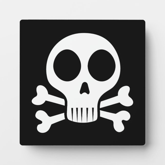 Piratenschädel-Design Fotoplatte (Vorderseite)
