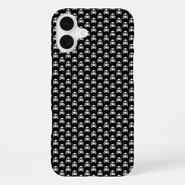 Piratenschädel-Design iPhone Hülle (Rückseite)
