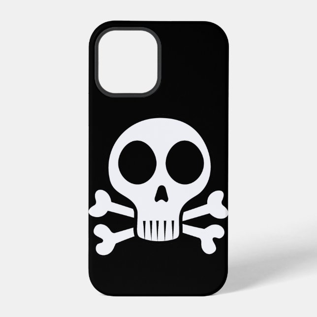 Piratenschädel-Design iPhone Hülle (Rückseite)