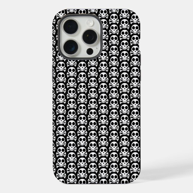 Piratenschädel-Design iPhone Hülle (Rückseite)