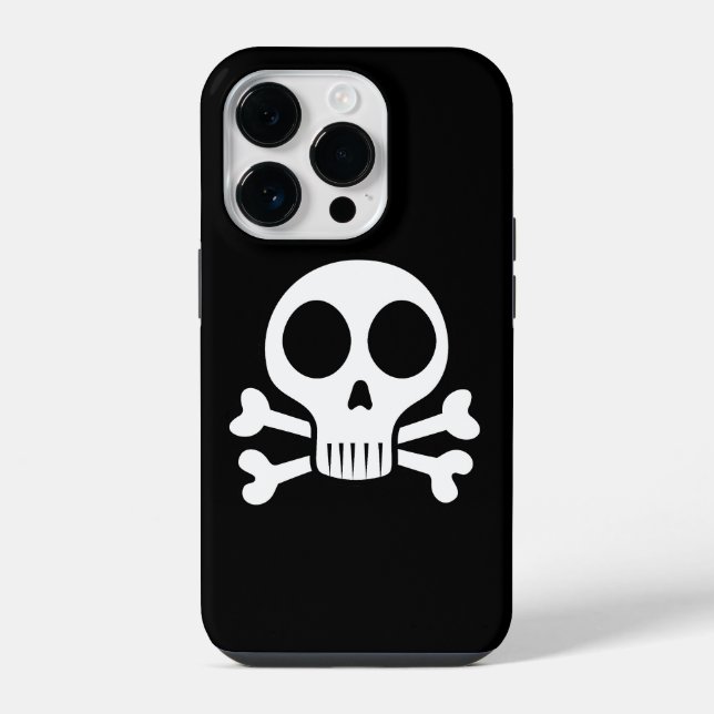 Piratenschädel-Design iPhone Hülle (Rückseite)