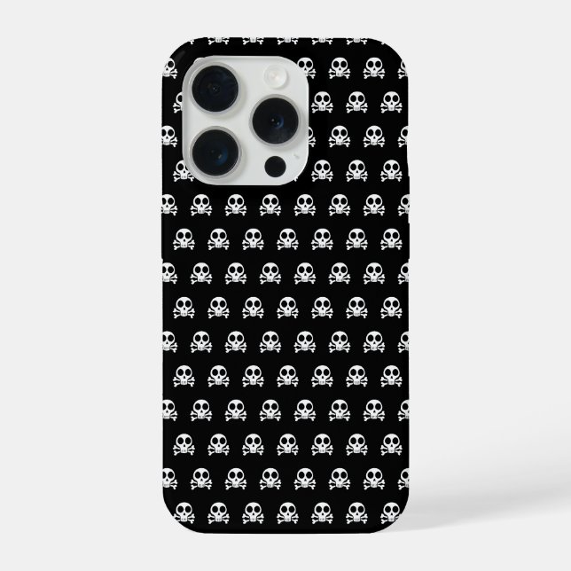 Piratenschädel-Design iPhone Hülle (Rückseite)