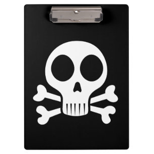 Piratenschädel-Design Klemmbrett