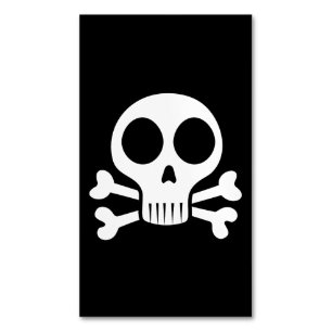 Piratenschädel-Design Magnetische Visitenkarte