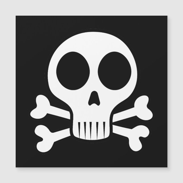 Piratenschädel-Design Magnetkarte (Vorderseite)