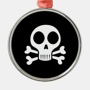 Piratenschädel-Design Ornament Aus Metall
