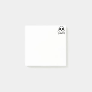 Piratenschädel-Design Post-it Klebezettel