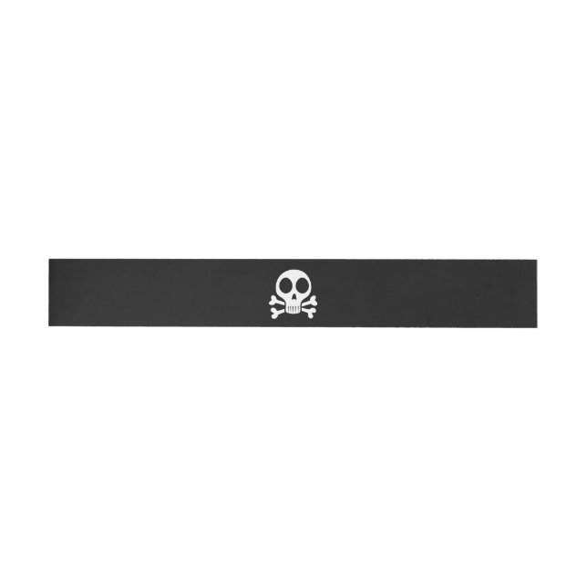 Piratenschädel-Design Rundum-Adressaufkleber (Person)