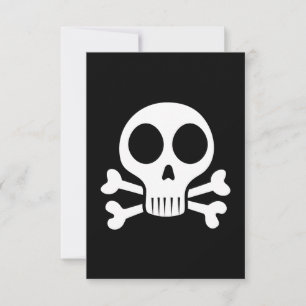 Piratenschädel-Design Save The Date