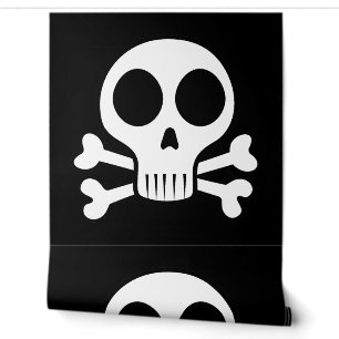 Piratenschädel-Design Tapete
