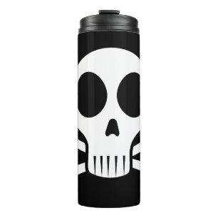 Piratenschädel-Design Thermosbecher