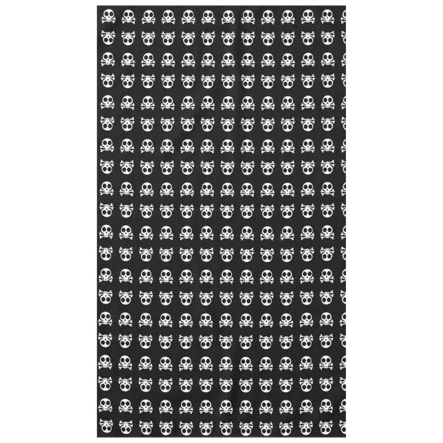 Piratenschädel-Design Tischdecke (Vorderseite)