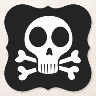 Piratenschädel-Design Untersetzer