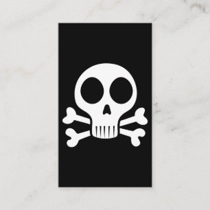 Piratenschädel-Design Visitenkarte